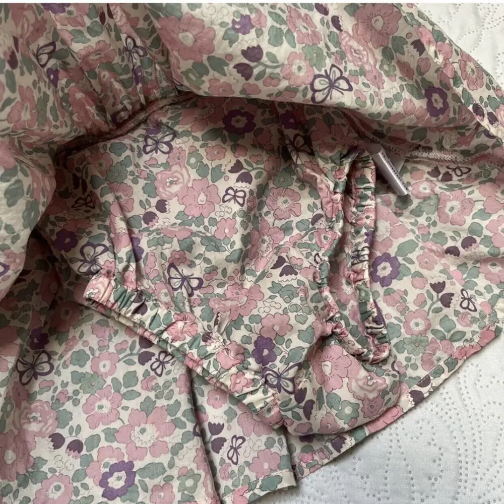Holley + Sage Betsy Butterfly Floral Skirt 3T